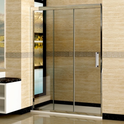 Душевая дверь в нишу WeltWasser WW600 S3 150 10000002746 L профиль Хром стекло прозрачное