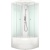 Душевая кабина Domani-Spa Delight 110 High 100x100 DS01D110HWCl00 профиль Белый задние стенки Белые