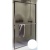 Душевая перегородка Riho Lucid GD400 90 GD409W000 профиль Белый стекло прозрачное