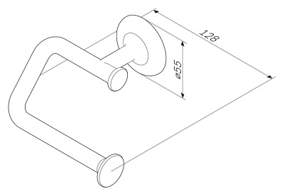 Держатель туалетной бумаги AM.PM Like A8034100 хром