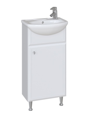 Комплект мебели для ванной San Star Афина 40 148.1-1.4.1.+1WH110254+115.1-2.4.1. Белый