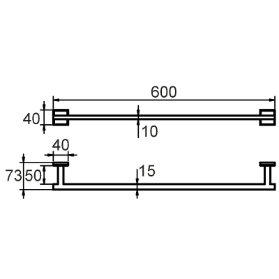 Полотенцедержатель Milardo Labrador LABSM10M49 Хром