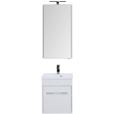 Комплект мебели для ванной Aquanet Августа 50 225266 подвесной Белый
