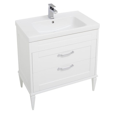 Тумба под раковину Aquanet Денвер 80 199211 Белый глянец