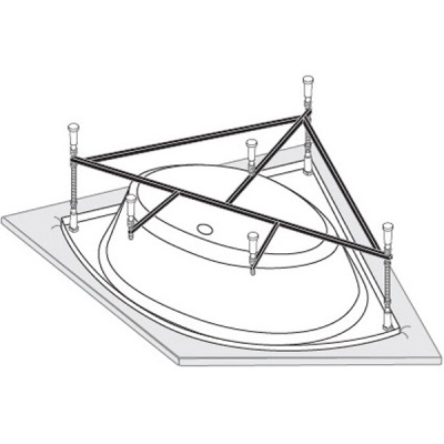 Каркас для ванны Vagnerplast Athena 150x150 VPK150150