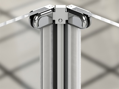 Душевой уголок Radomir Люкс 80x80 1-09-2-0-0-0991 профиль Хром стекло матовое