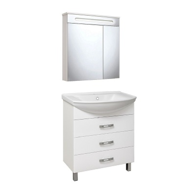 Мебель для ванной Runo Рига 65 Белая