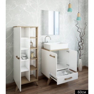 Тумба с раковиной Sanflor Ингрид 60 С0001916 Белая