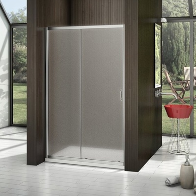 Душевая дверь в нишу Good Door Latte WTW-140 140 профиль Белый стекло Grape