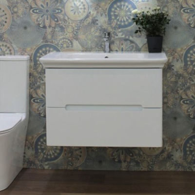 Тумба под раковину BelBagno Torino 80 TORINO-800-2C-SO-BL подвесная Bianco Lucido