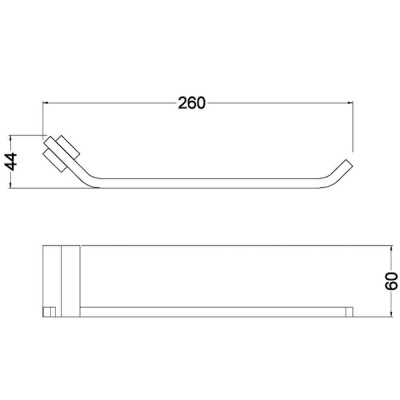 Держатель для бумажных полотенец Schein Watteau 125-R Хром