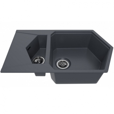 Кухонная мойка KitKraken Pond Graphite 85 Темно-серая