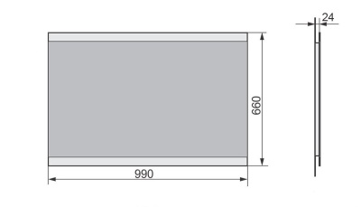 Зеркало Velvex Otto 100 zkOTT.100-11 с подсветкой Хром