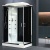 Душевая кабина Royal Bath HP 120х80 RB8120HP7-BT-CH-L с гидромассажем стекло прозрачное задняя стенка Черная