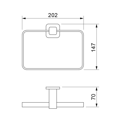 Кольцо для полотенец Novella Elegante EL-11111 Хром