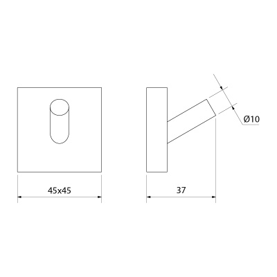 Крючок для полотенец Iddis Edifice EDISB10i41 Хром