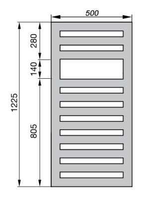 Полотенцесушитель Zehnder Metropolitan Spa METE-120-050/ID Белый