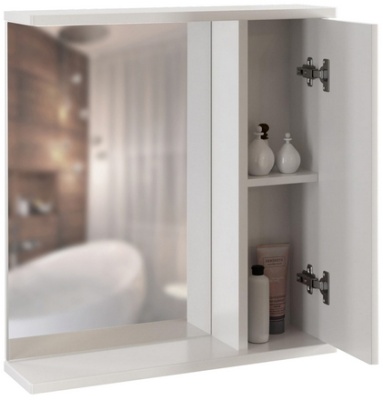 Зеркало со шкафом Mixline Росток 65 R 536050 Белое