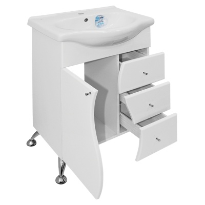 Тумба под раковину Mixline Венеция 60 530451 Белая