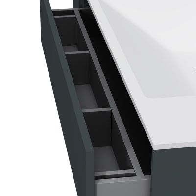 Тумба под раковину AM.PM Inspire V2.0 100 M50AFHX1003GM подвесная Графит матовая