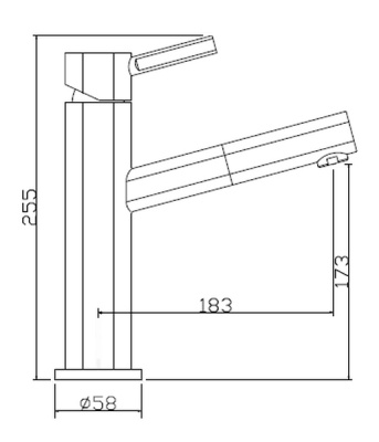 Смеситель для кухни Seaman Eco Venice SSN-1394P Сталь