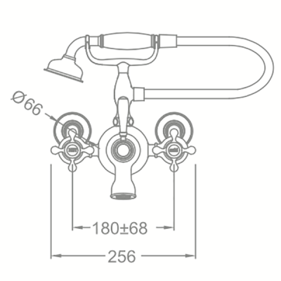 Смеситель для ванны Schein Saine Chrome 8053060 Хром
