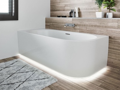 Акриловая ванна Riho Desire Wall Mounted 184x84 BD0700500K00133 без гидромассажа