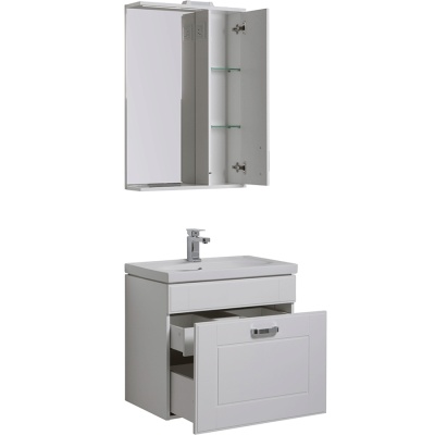Комплект мебели для ванной Aquanet Рондо 60 195703 подвесной Белый