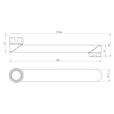 Излив для смесителя Lemark LM9470C Хром