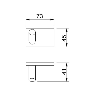 Крючок Novella Edizione Cubo EC-05111 Хром