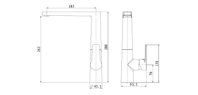 Смеситель для кухни Bien Lado BE11011803 ORB
