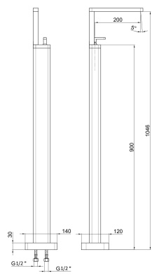 Смеситель для раковины Webert Living LV832101 Хром
