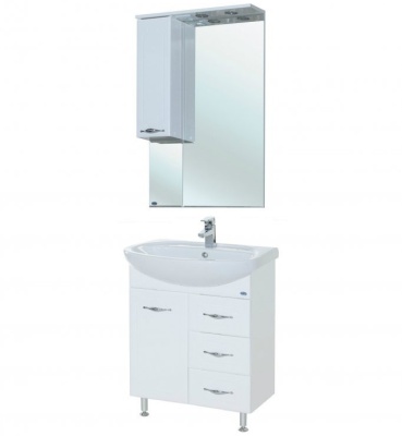 Тумба c раковиной Bellezza Стелла 65 3 ящика Белая