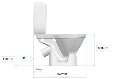 Унитаз компакт Vitra Eco-Line 9837B003-7200 с сиденьем