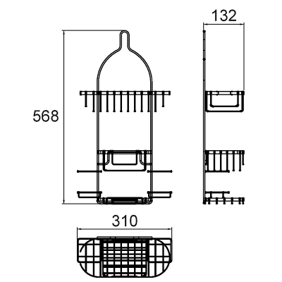 Полка корзина Milardo 014W050M44 Хром