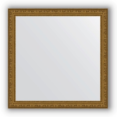 Зеркало Evoform Definite 74х74 Виньетка состаренное золото