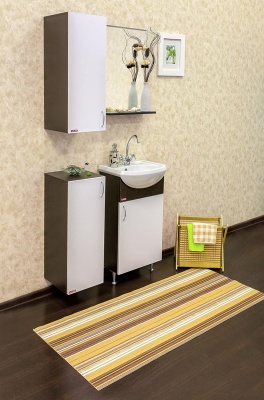 Тумба с раковиной Sanflor Мокко 45 R Н0000000766 Венге Белая