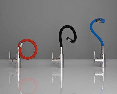 Смеситель для кухни Aquanet FF6239 189333 Хром Красный