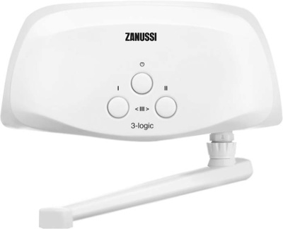 Водонагреватель проточный Zanussi 3-logic 3,5 T (кран) Белый