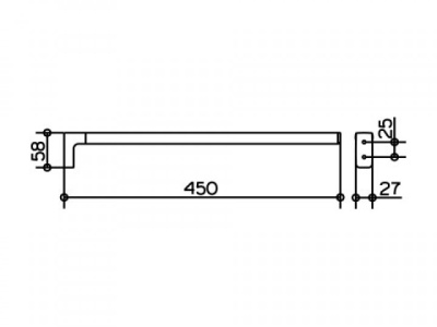 Полотенцедержатель Keuco Collection Moll 12720 010000 Хром