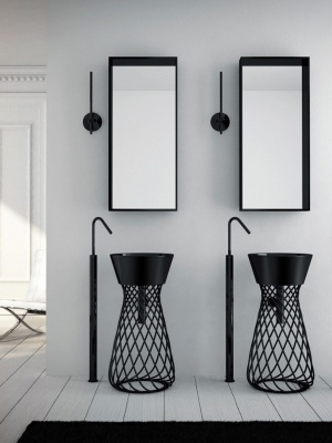 Раковина Artceram Wire 43 WIL001 03 00 Черная