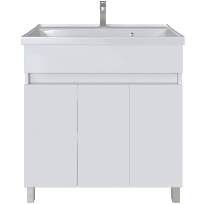 Комплект мебели для ванной San Star Квадро 80 126.1-1.4.1.+8000UF+128.1-2.4.1. Белый