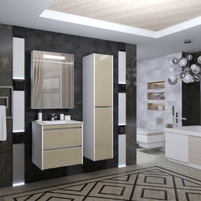 Шкаф пенал Opadiris Фреш 35 Z0000014798 Бежевый