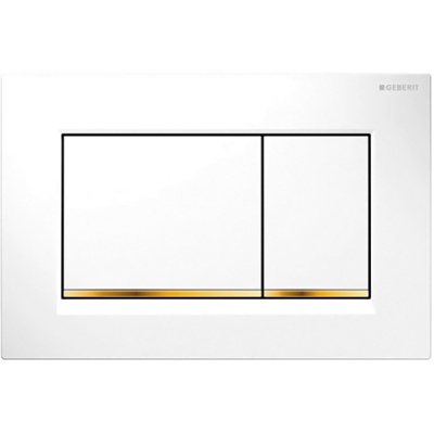 Клавиша смыва Geberit Sigma 30 115.883.KK.1 Белый/золото