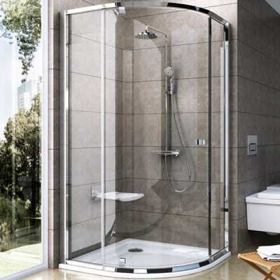 Душевой уголок Ravak Pivot PSKK3 90x90 профиль Хром ручки и петли Хром