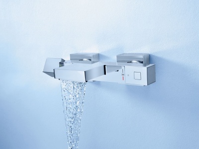 Смеситель для ванны Grohe Grohtherm Cube 34497000 с термостатом Хром