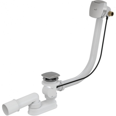 Слив-перелив Alcaplast A564CRM3-120 полуавтомат Белый Хром