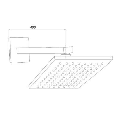 Верхний душ GPD ADS04 Хром