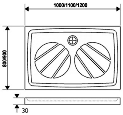 Поддон Ravak Gigant Pro 100x80 Белый