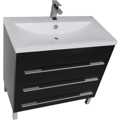 Комплект мебели для ванной Aquanet Верона 90 230317 Черный